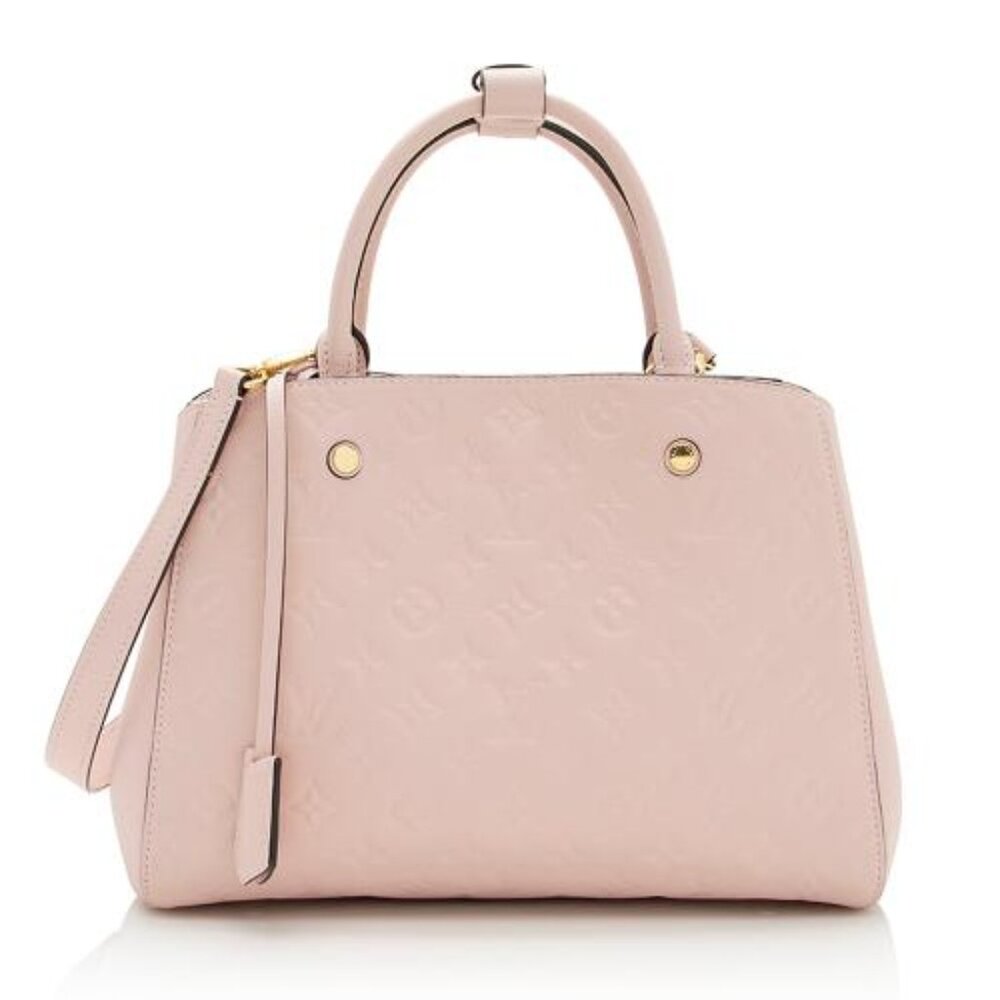 Louis Vuitton Montaigne MM Rose Pink Empreinte Leather